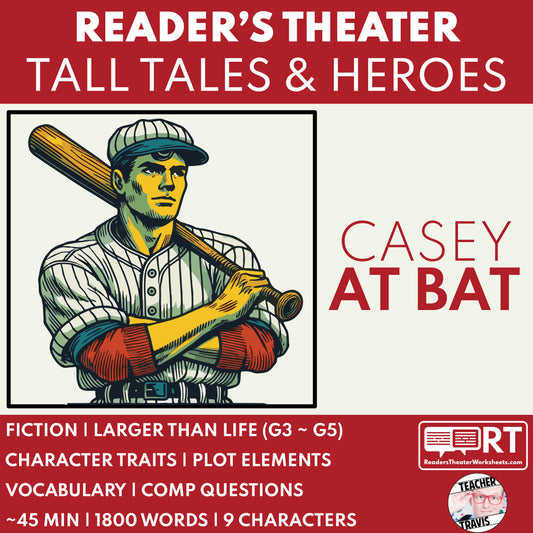 Casey at Bat Readers Theater Script | American Legends & Folk Heroes