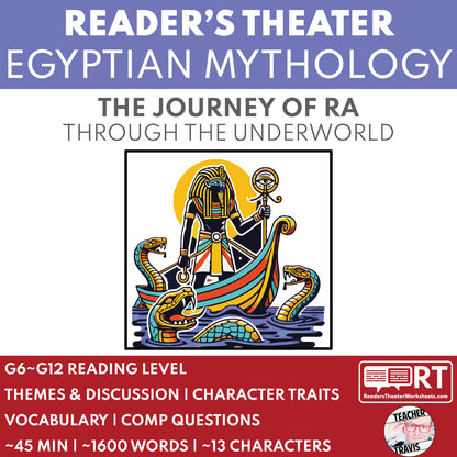 The Journey of Ra through the Underworld | Reader’s Theater Script | Egyptian Mythology - ["Egyptian Mythology","Grades 6-8","Grades 9-12"]