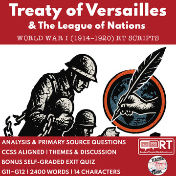 Versailles Treaty & League Debate – Readers Theater Script (Grades 11-12)