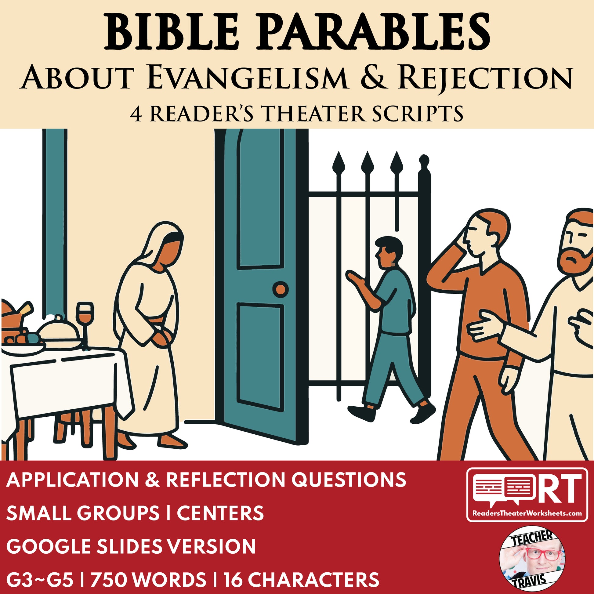 4 Parables about Evangelism & Rejection  | Readers Theater Script for Grades 3 to 5 - ["Bible Parable","Bible Teachings","Grades 3-5"]