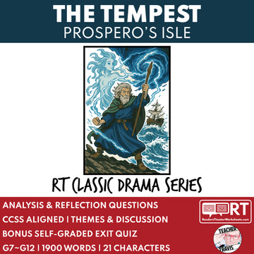 The Tempest (Prospero) Readers Theater Script | Classical Dramas | Shakespeare