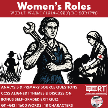 Women’s War Work & Suffrage Drive – Readers Theater Script (Grades 11-12)