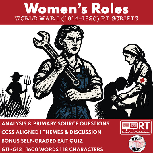 Women’s War Work & Suffrage Drive – Readers Theater Script (Grades 11-12) - ["Grades 9-12","U.S. History - WWI"]