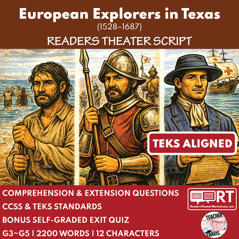 Texas State History | European Explorers in Texas Readers Theater ...