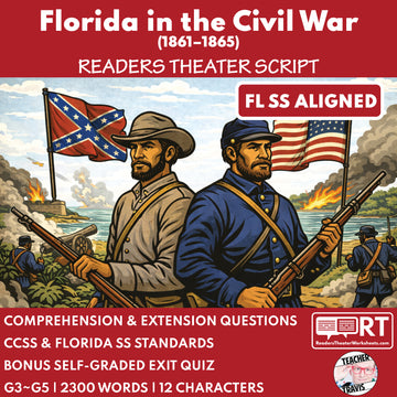 Florida State History | Florida in the Civil War Readers Theater Script | Grades 3-5