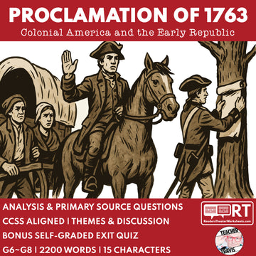 The Proclamation of 1763 Readers Theater Script | Grades 6-8