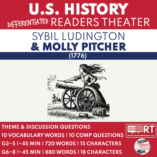 Sybil Ludington and Molly Pitcher | U.S. History Readers Theater Script