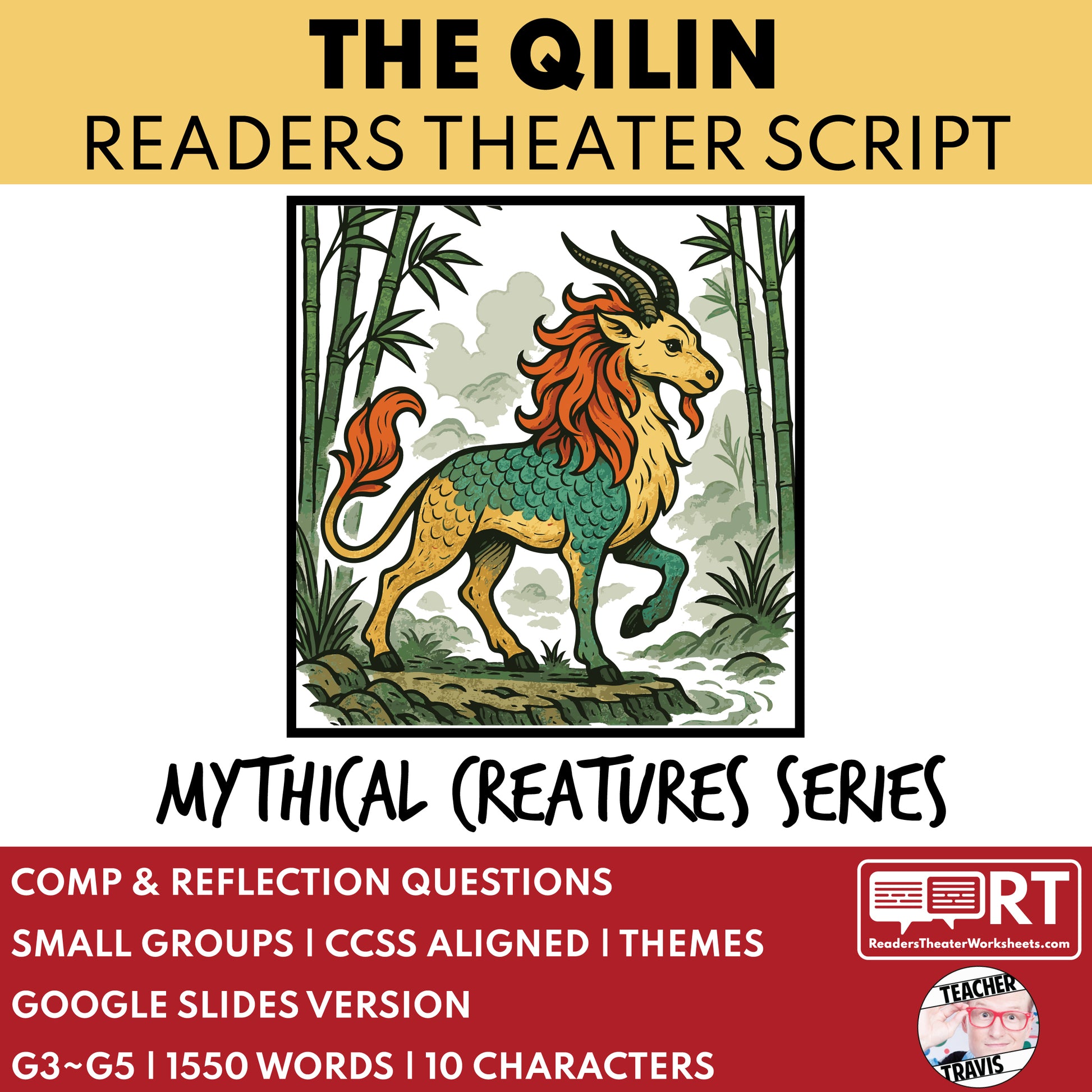 The Qilin - Mythical Creatures | Readers Theater Script for Grades 3-5 | China - ["Grades 3-5","Mythical Creatures"]