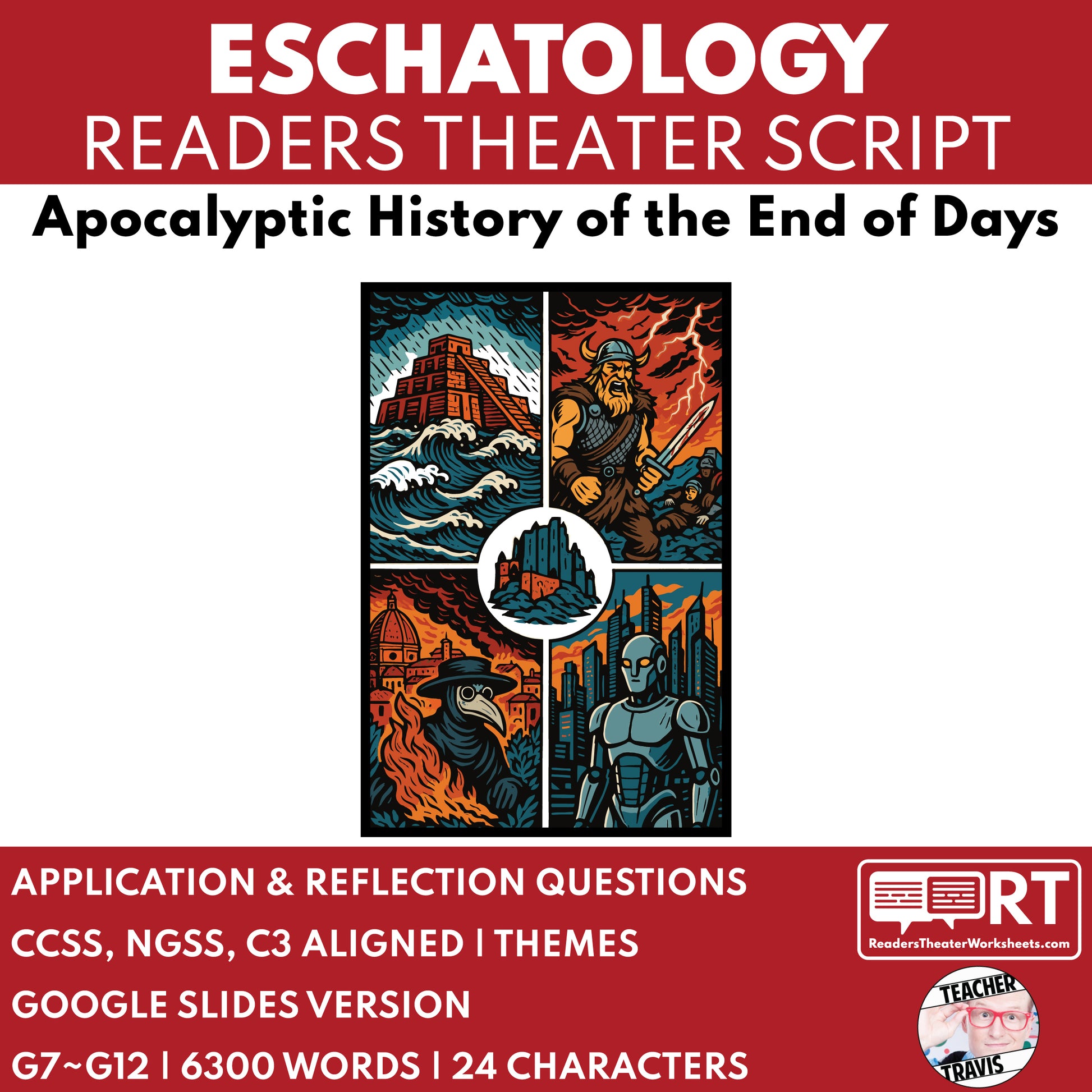 Eschatology Through Time - The Apocalyptic End of Days Readers Theater Script - ["Grades 6-8","Grades 9-12","History"]