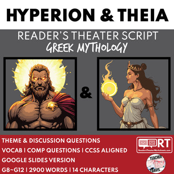 Hyperion & Theia Reader's Theater Script | Titan Gods | Greek Mythology