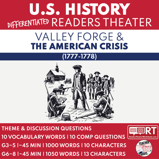 Valley Forge and The American Crisis | U.S. History Readers Theater Script