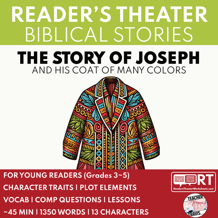 Joseph's Coat of Many Colors Biblical Reader's Theater Script – Reader ...
