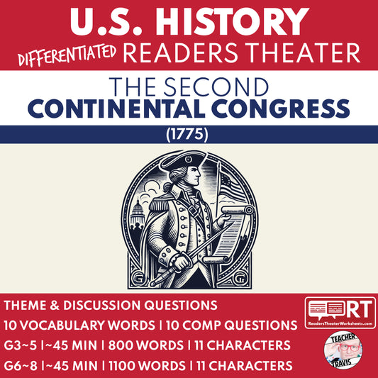 The Second Continental Congress | U.S. History Readers Theater Script