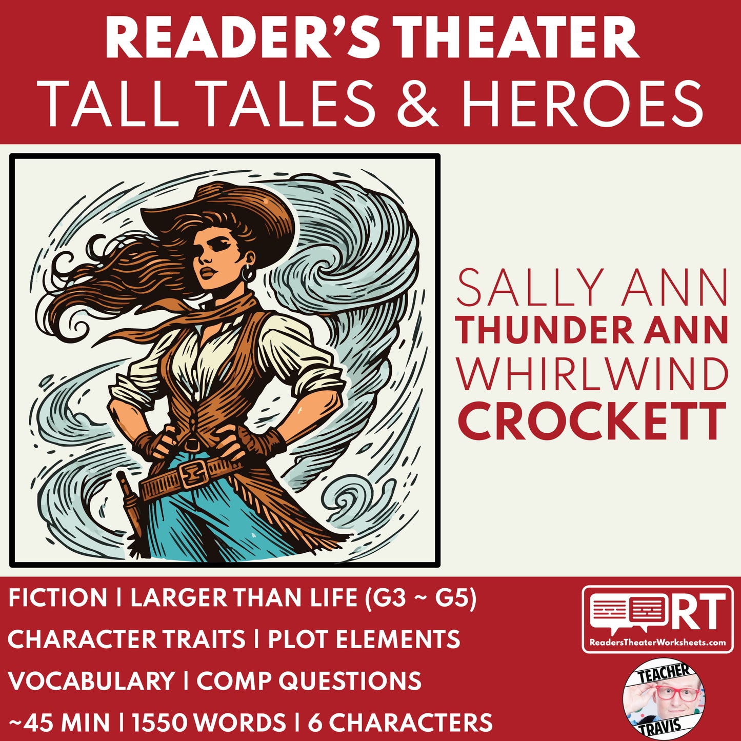 Sally Ann Thunder Ann Readers Theater Script | American Legends & Folk Heroes - ["American Legends & Folk Heroes","Grades 3-5"]