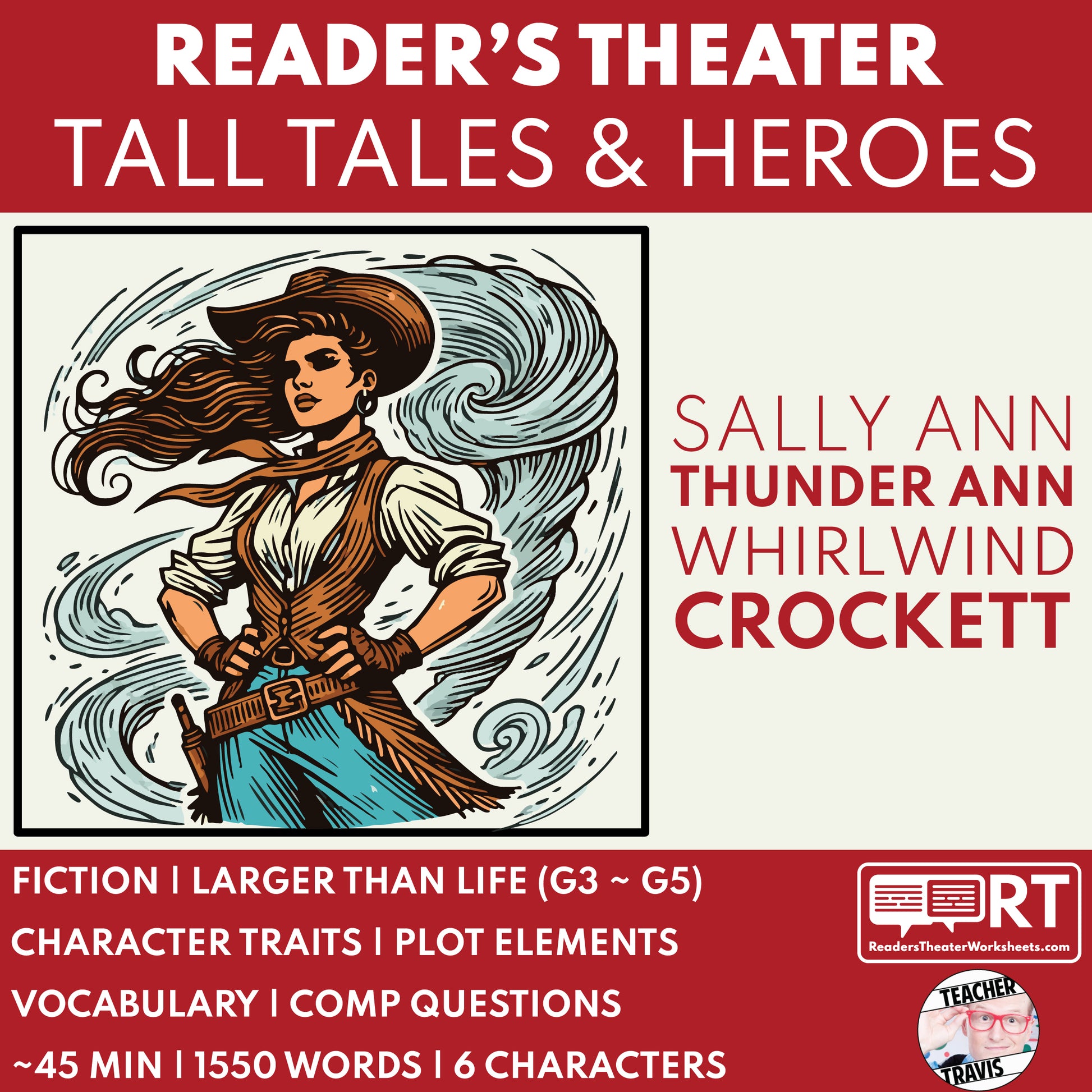 Sally Ann Thunder Ann Readers Theater Script | American Legends & Folk Heroes - ["American Legends & Folk Heroes","Grades 3-5"]