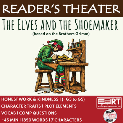 The Elves and the Shoemaker | Reader's Theater Script | Brothers Grimm - ["Brother Grimm Fairy Tale","Fairy Tale","Grades 3-5"]