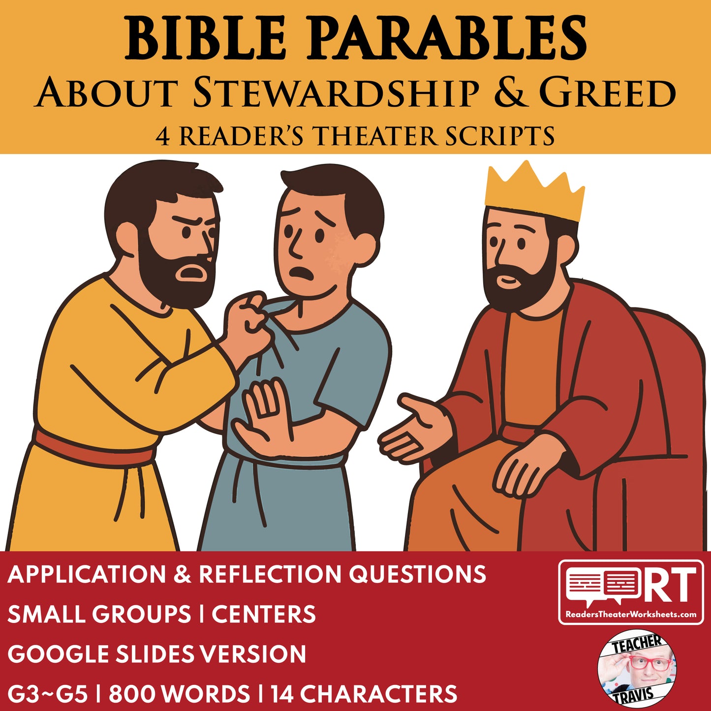 4 Parables about Stewardship & Greed | Readers Theater Script for Grades 3 to 5 - ["Bible Parable","Bible Teachings","Grades 3-5"]