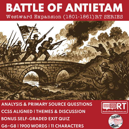 Battle of Antietam Readers Theater Script | Grades 6‑8