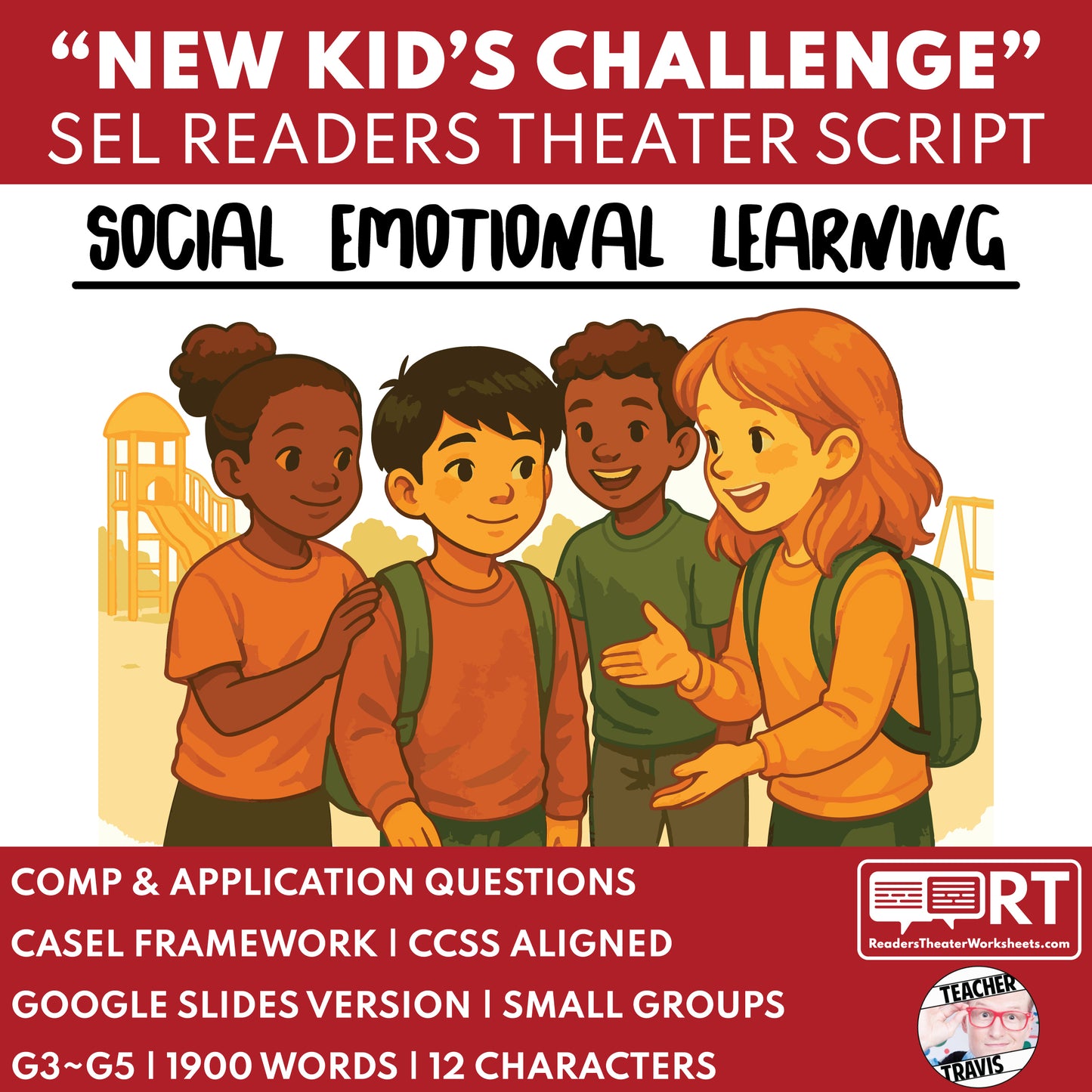 Empathy & Inclusion SEL Readers Theater Script for Grades 3-5 "The New Kid" - ["Grades 3-5","Social Emotional Learning"]