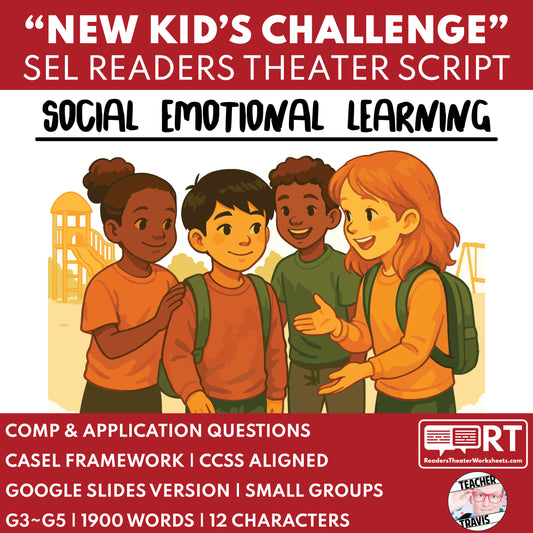 Empathy & Inclusion SEL Readers Theater Script for Grades 3-5 "The New Kid" - ["Grades 3-5","Social Emotional Learning"]