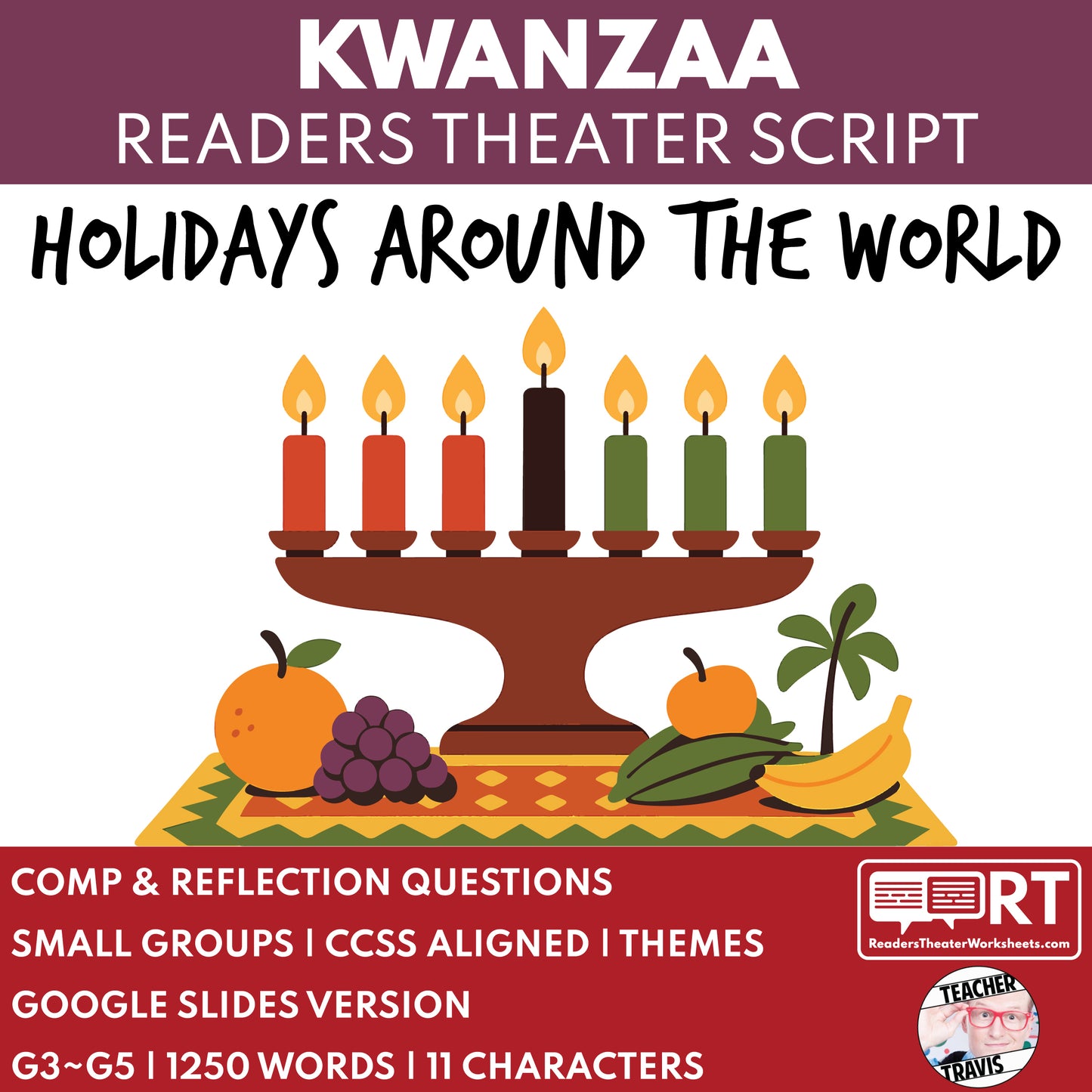 Kwanzaa Holiday Readers Theater Script for Grades 3 to 5 - ["Grades 3-5","Holidays Around the World","Small Groups"]