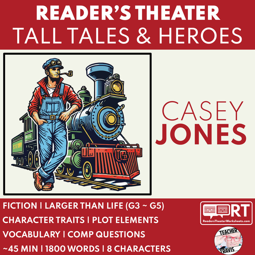 Casey Script Casey Jones Readers Theater Script | American Tall Tales – Reader's ...