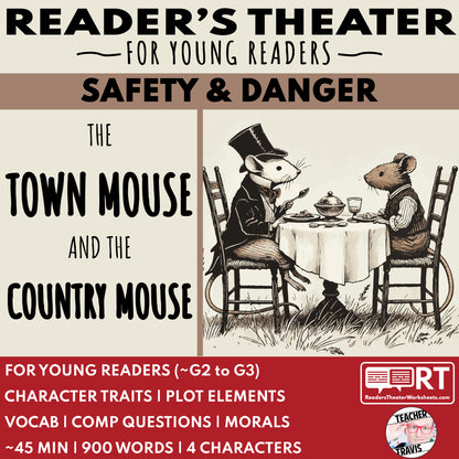 The Town Mouse and the Country Mouse | Reader's Theater Script | Aesop's Fable - ["Aesop's Fable","Grades 3-5","Small Groups"]