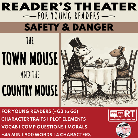 The Town Mouse and the Country Mouse | Reader's Theater Script | Aesop's Fable