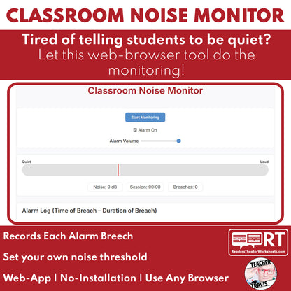Classroom Noise Monitor Meter for Teachers - Student Management Tool - []