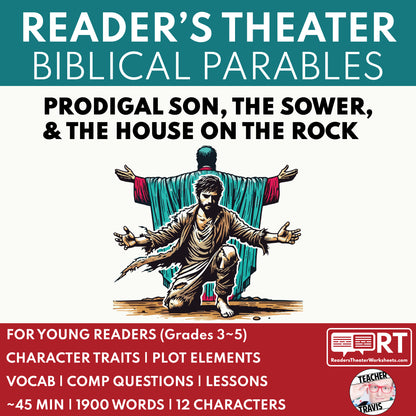 Jesus' Parables Part 1 Biblical Reader's Theater Script - ["Bible Parable","Grades 3-5"]