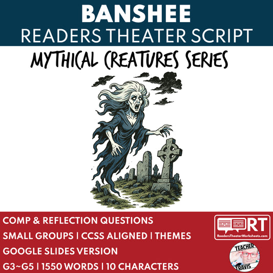 Banshee - Mythical Creatures | Readers Theater Script for Grades 3 to 5 - ["Grades 3-5","Mythical Creatures"]