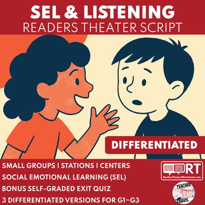 Listening Readers Theater Script SEL for Grades 1 to 3