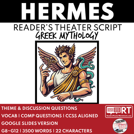Hermes Reader's Theater Script | The Olympians | Greek Mythology - ["Grades 6-8","Grades 9-12","Greek Mythology","Greek Mythology for Google Classroom"]