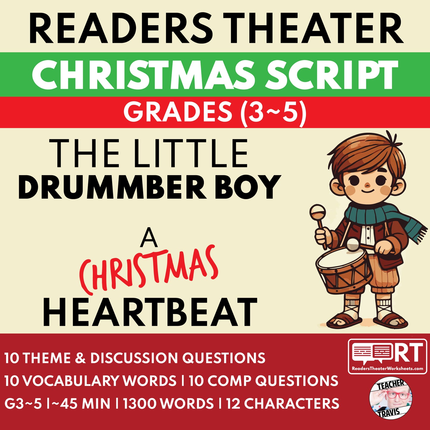 The Little Drummer Boy - A Christmas Heartbeat | Christmas Reader's Theater Script