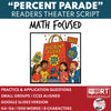 Percent Parade Math Readers Theater Script for Grades 4 to 6 | Discounts & Markups