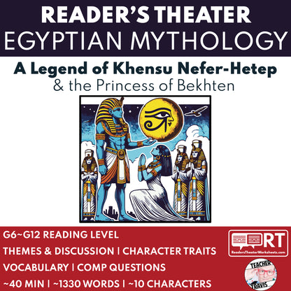 A Legend of Khensu Nefer-Hetep | Reader’s Theater Script | Egyptian Mythology - ["Egyptian Mythology","Grades 6-8","Grades 9-12"]