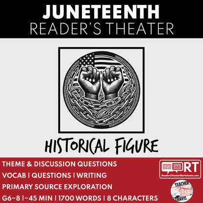 Juneteenth | BHM | Readers Theater Script - ["BHM","Civil Rights","Grades 6-8","Historical Figures","Primary Source Incl."]