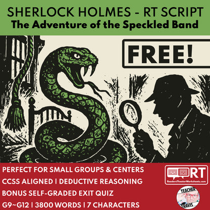 Sherlock Holmes - The Adventure of the Speckled Band Readers Theater Script for Grades 9 to 12