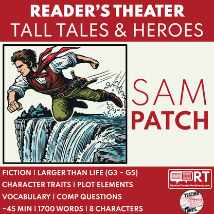 Sam Patch Readers Theater Script | American Tall Tales - ["American Tall Tale","Grades 3-5"]