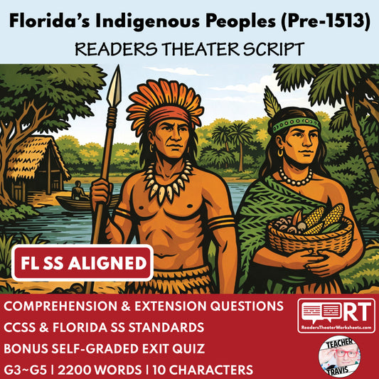 Florida State History | Florida’s Indigenous Peoples Readers Theater Script | Grades 3-5 cover image