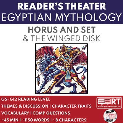Horus and Set & The Winged Disk | Reader’s Theater Script | Egyptian Mythology - ["Egyptian Mythology","Grades 6-8","Grades 9-12"]