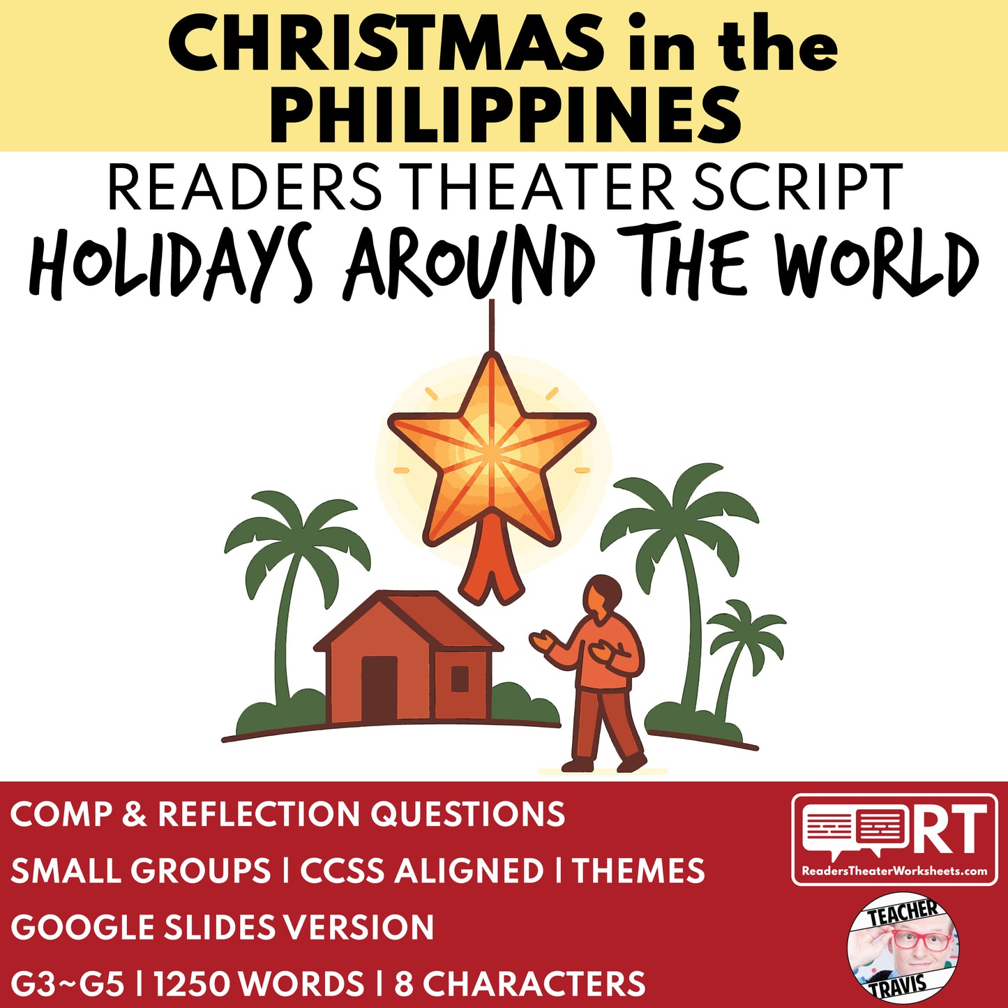 Christmas in the Philippines Holiday Readers Theater Script for Grades 3 to 5 - ["Grades 3-5","Holidays Around the World","Small Groups"]