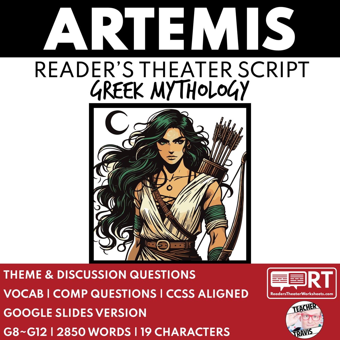 Artemis Reader's Theater Script | The Olympians | Greek Mythology - ["Grades 6-8","Grades 9-12","Greek Mythology","Greek Mythology for Google Classroom"]