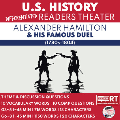 Alexander Hamilton | Federalist Papers | U.S. History Readers Theater Script - ["Alexander Hamilton","Differentiated","Grades 3-5","Grades 6-8","U.S. History - Revolutionary War"]