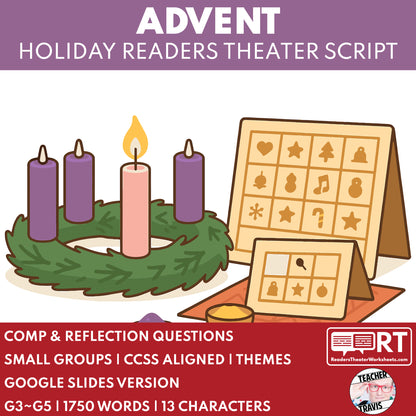 Advent (Christian) | Holiday Readers Theater Script for Grades 3 to 5 - ["Grades 3-5","Small Groups","Winter Holidays"]