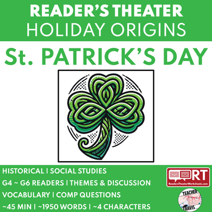 St. Patrick’s Day Readers Theater Script | Holiday Origins Series - ["Grades 3-5","Grades 6-8","Holiday Origins Series"]
