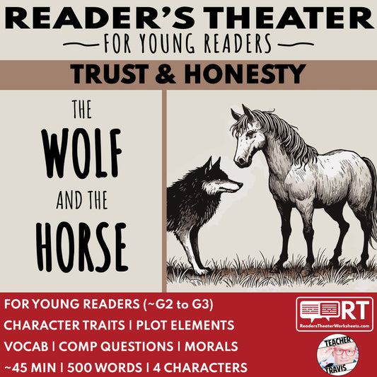 The Wolf and the Horse | Reader's Theater Script | Aesop's Fable