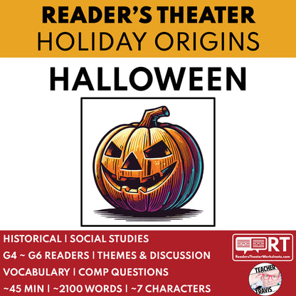 Halloween Readers Theater Script | Holiday Origins Series - ["Grades 3-5","Grades 6-8","Holiday Origins Series"]