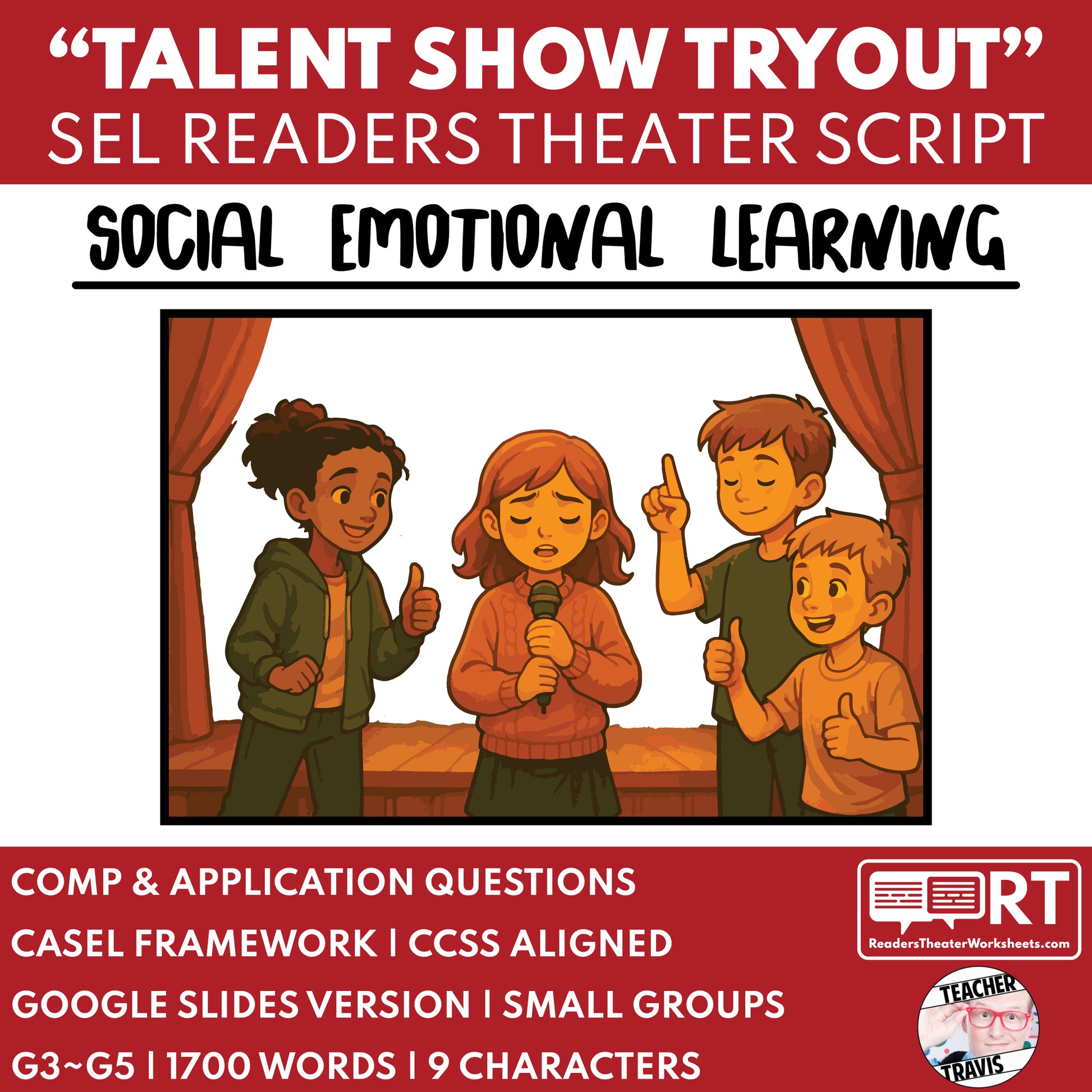 Anxiety & Emotional Management SEL Readers Theater Script for Grades 3-5 - ["Grades 3-5","Social Emotional Learning"]
