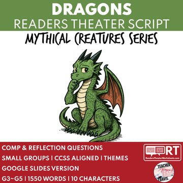 Dragons - Mythical Creatures | Readers Theater Script for Grades 3 to 5